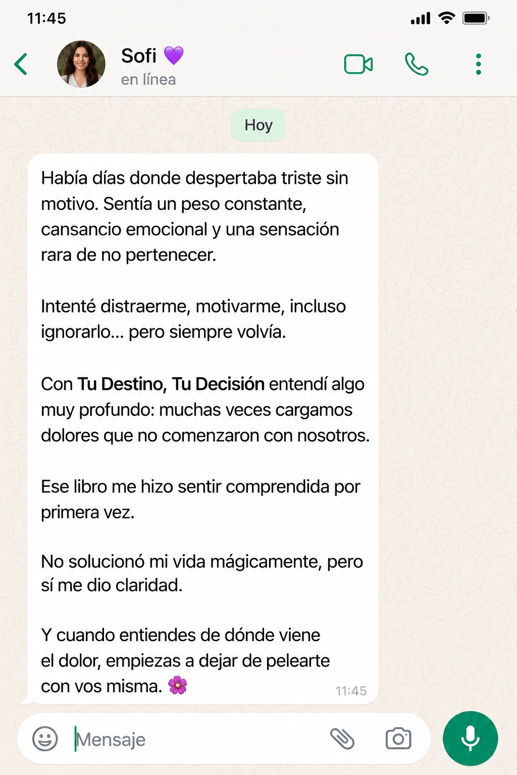 Testimonio de Sofi — México