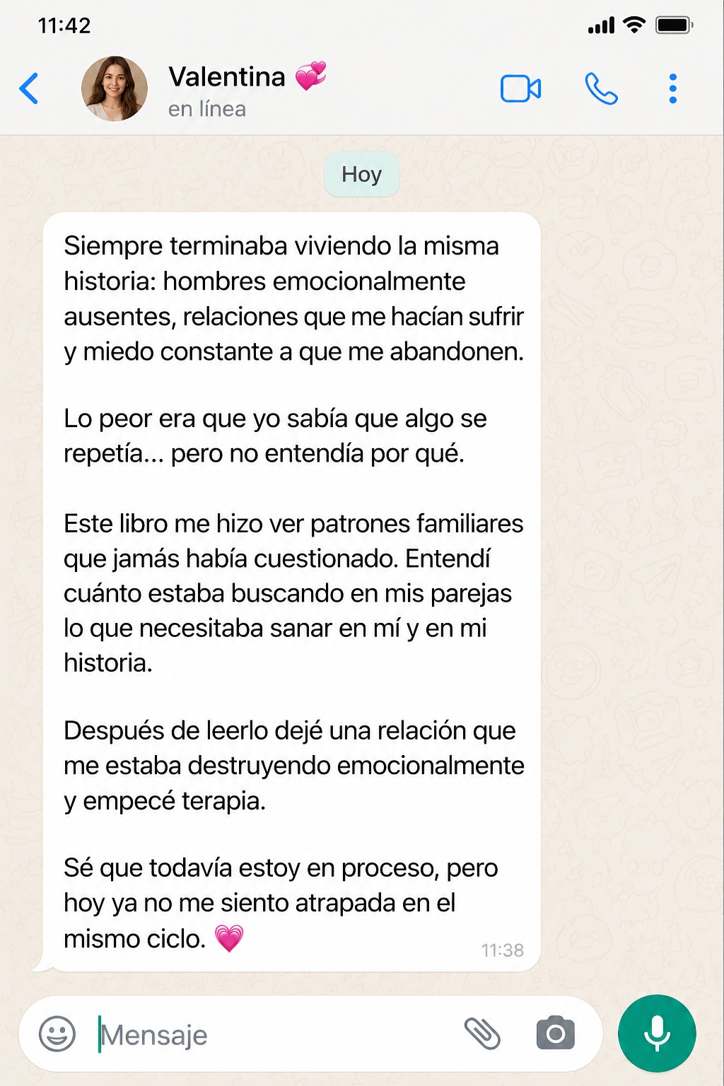 Testimonio de Valentina — Argentina